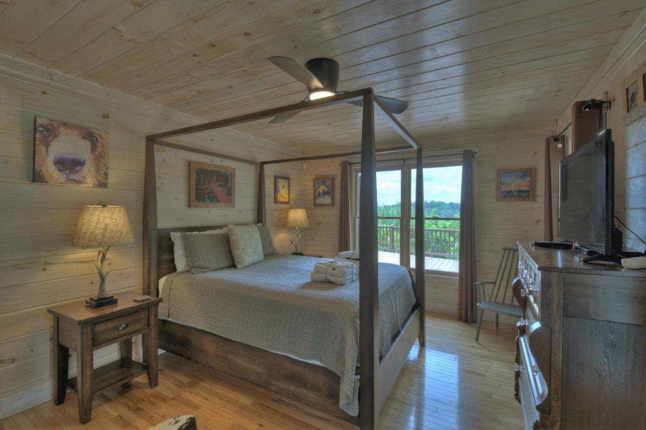 Champagne Chalet - Cuddleup Villa Morganton ภายนอก รูปภาพ